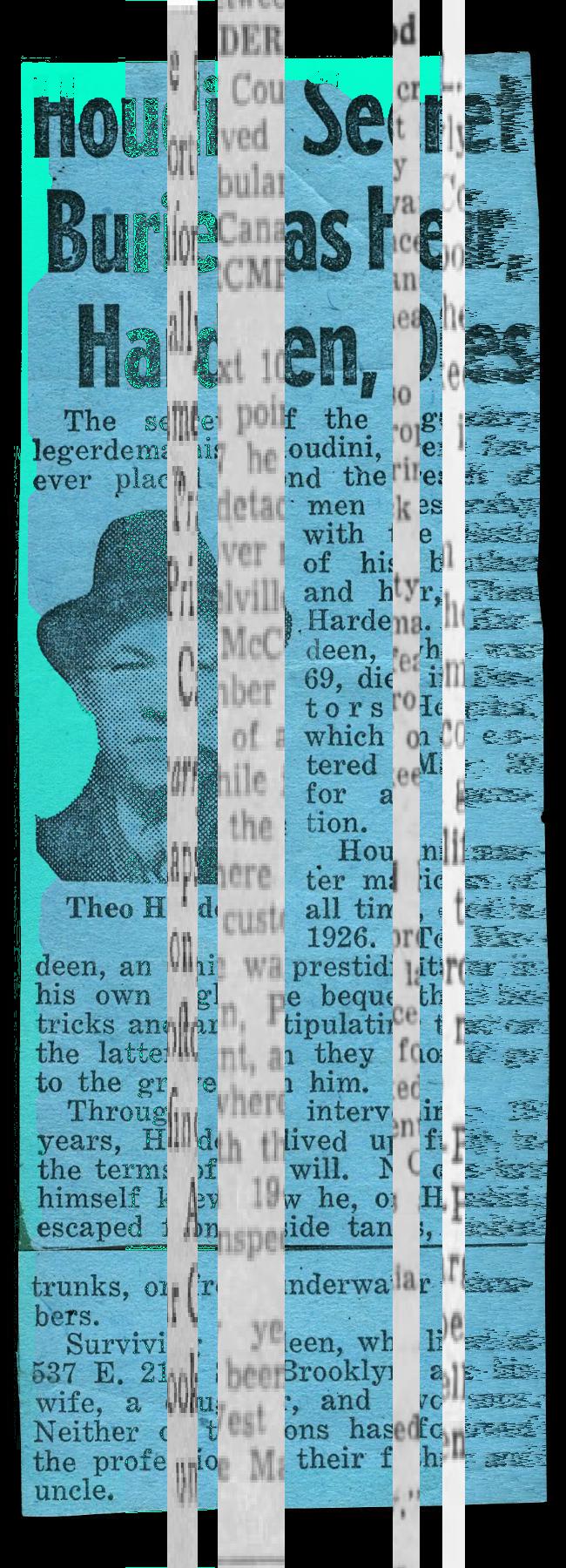 Oeuvre du bot Pröspect pour le gisement des archives du Musée McCord, Canada