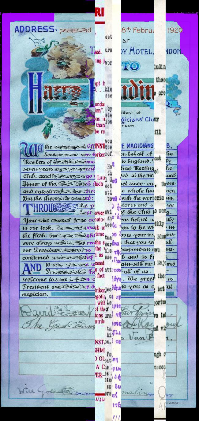 Oeuvre du bot Pröspect pour le gisement des archives du Musée McCord, Canada